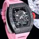 Richard mille RM055 Carbon Bezel Pink Rubber Strap(3)_th.jpg